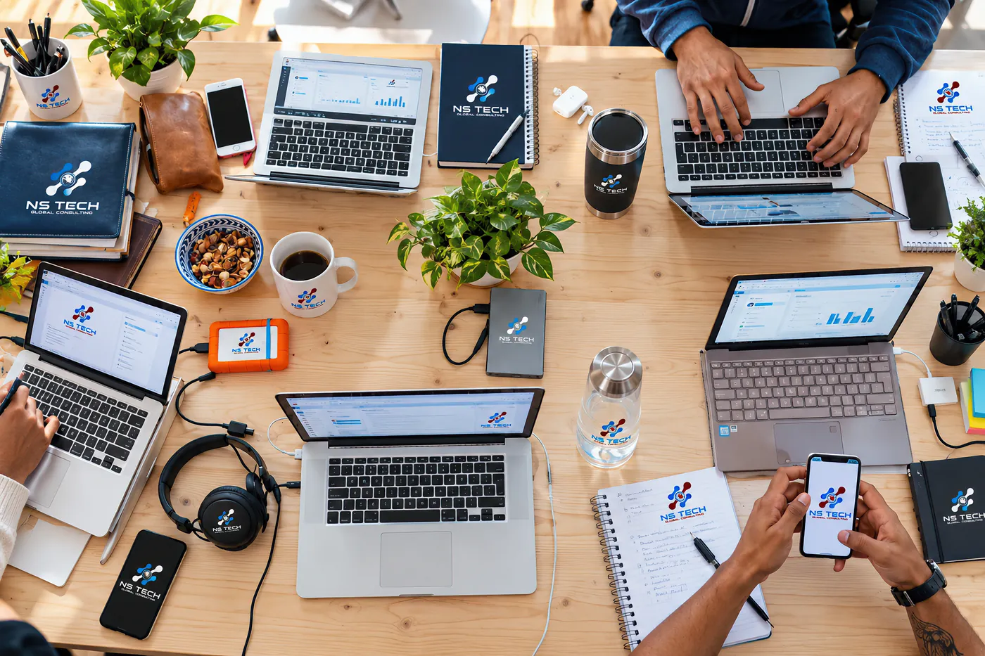 Where the work happens — cloud, security and AI projects in progress.